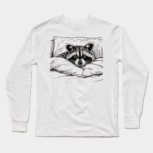 Sleeping Raccoon Long Sleeve T-Shirt